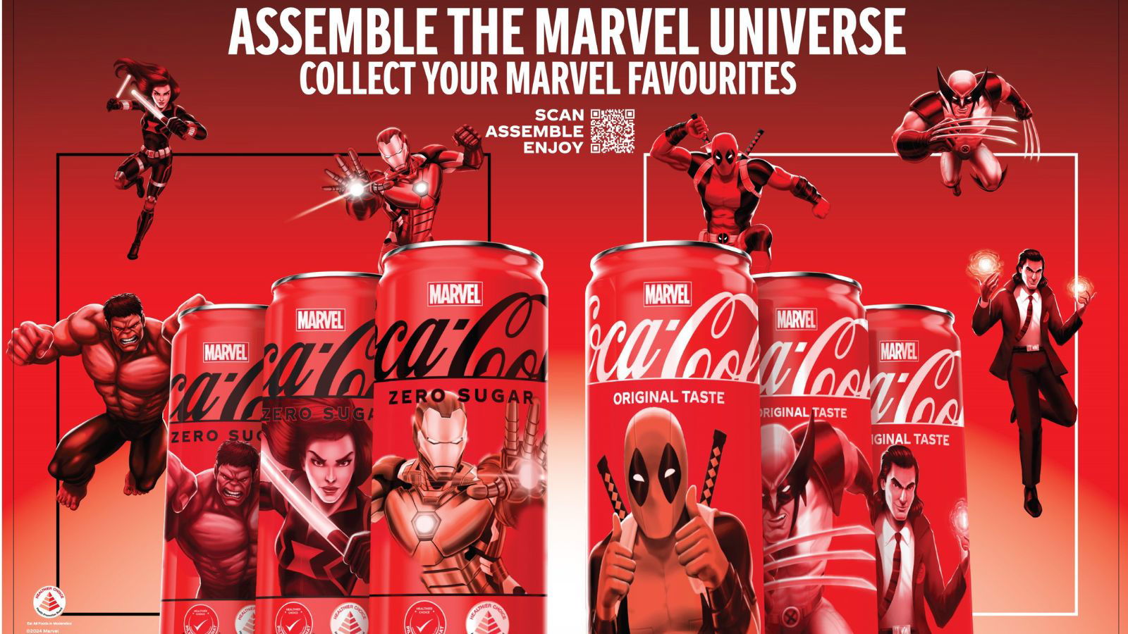 Coca-Cola suits up in new collaboration with Marvel