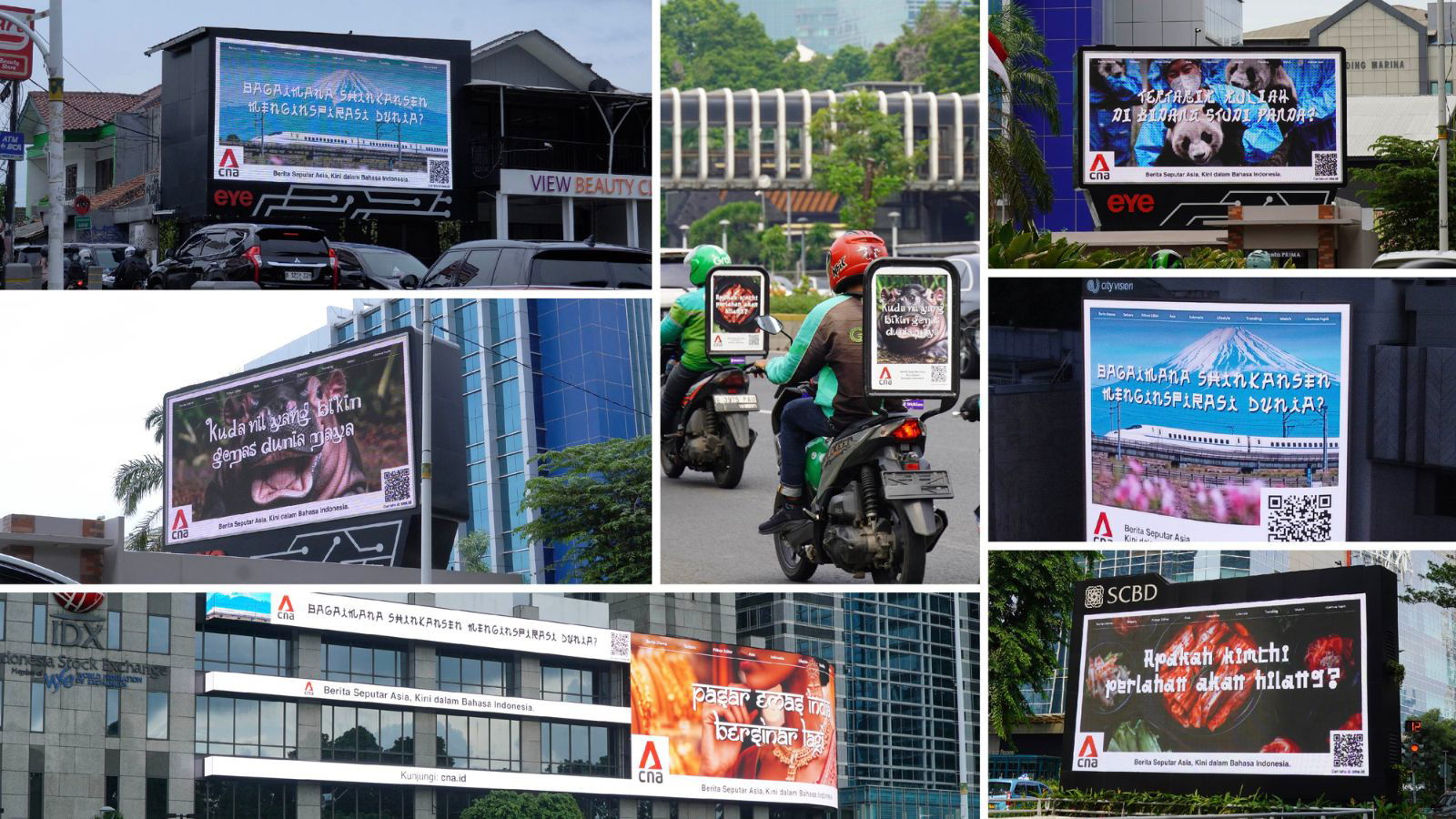 CNA transforms global headlines to Bahasa Indonesia in OOH campaign