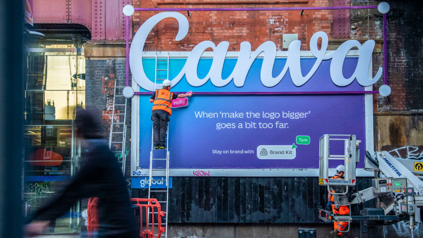  Canva turns designers’ inside jokes into cheeky larger-than-life billboards