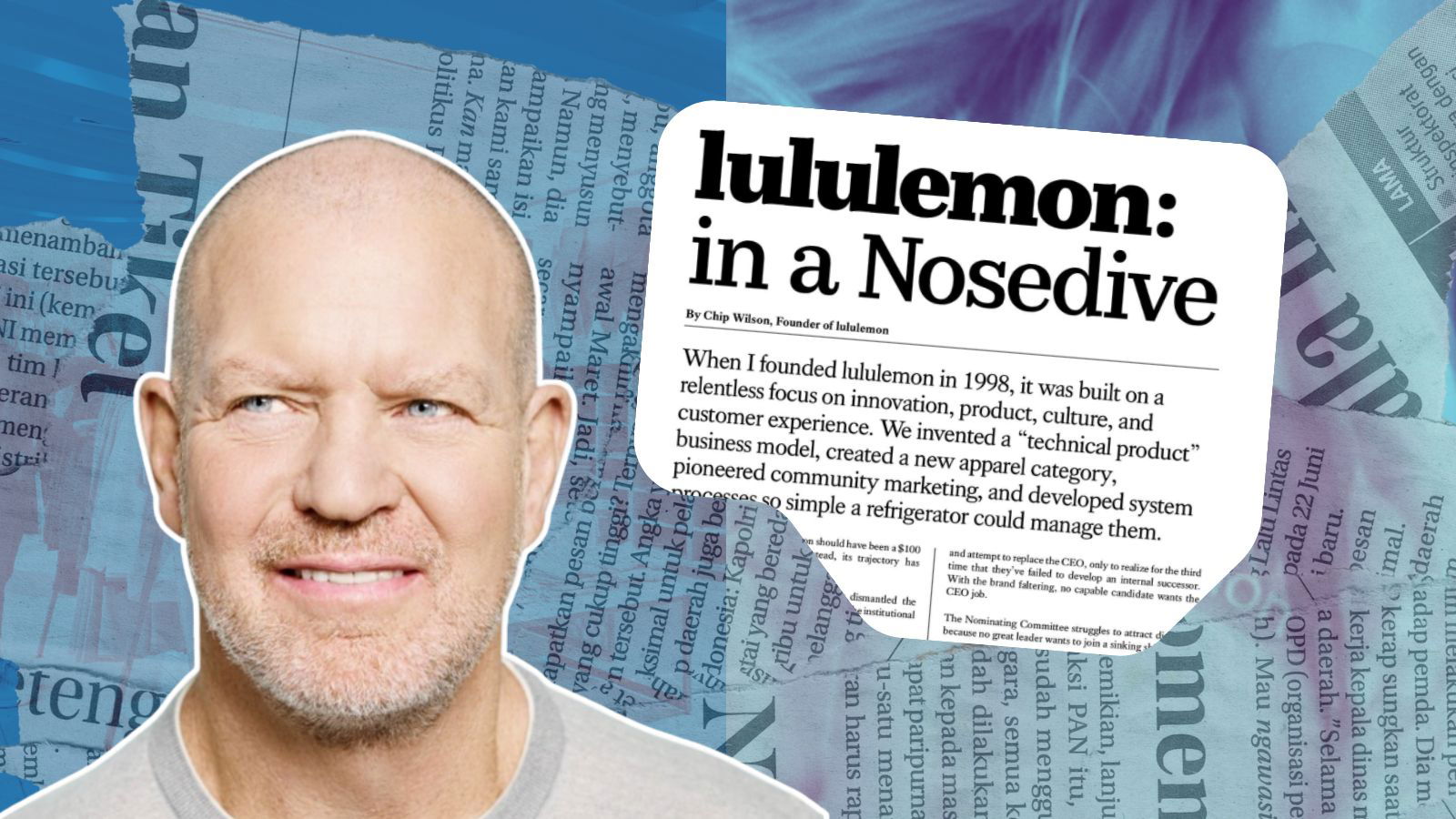 lululemon strikes back at founder Chip Wilson over scorned ad