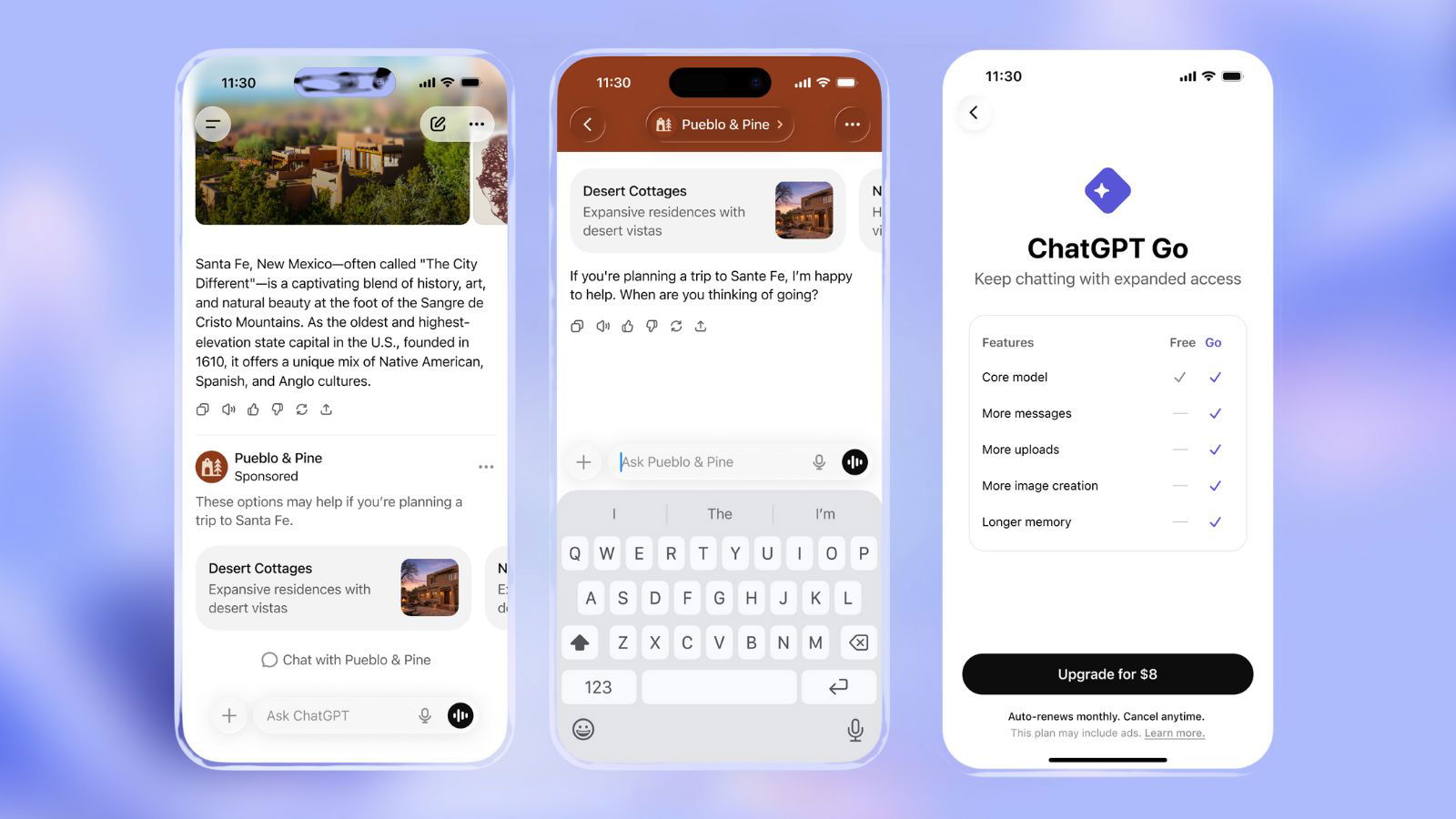 ChatGPT Go rolls out globally, ads to be tested on free and Go tiers