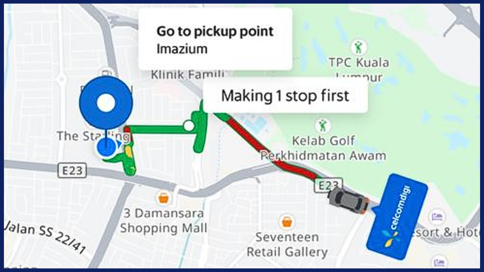Here's why you are seeing CelcomDigi's logo while booking a Grab